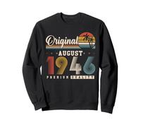 Original Août 1946 80 Ans Anniversaire Vintage Cadeau Sweatshirt