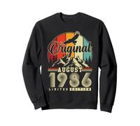 Original Août 1986 Vintage Cadeau d'anniversaire 40 Ans Sweatshirt