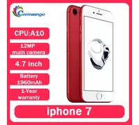 Original Apple débloqué iPhone 7 32/128GB/256GB IOS A10 puce 12.0MP 4G LTE caméra Quad-Core empreinte digitale 12MP iphone7 téléphone portable Noir de jais