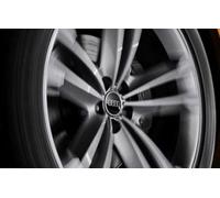 Original Audi Dynamique Enjoliveur Cache-Moyeux Noir Audi Anneaux 4M8071006A