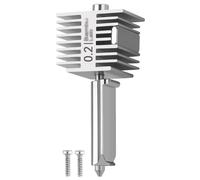 Original Bamboo Lab A1/A1mini Hotend 0.2mm High Temp&Fast Speed Buse en Acier Inoxydable +Bloc Chauffant Structure Intégrée Compatible with Bambu Lab A1&A1 Mini Imprimante 3D