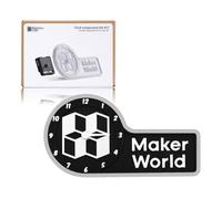 Original Bamboo Lab Makerworld MH011 3D Printed Clock Creative Model Components Pièces DIY pour Imprimante 3D-Compatible with Bambu Lab P1P/P1S,A1,X1/X1C/X1E 3D Printers-Impressions NON Incluses