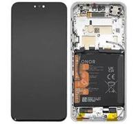 Original Bloc Écran Complet avec Châssis et Batterie Gris Ombre pour Honor Magic 7 Pro 0235AMRN Noir