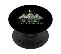 Original Block Builders, chercheur sur Les civilisations Anciennes PopSockets PopGrip Adhésif