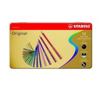 Original - Boite Metal De 12 Crayons De Couleur