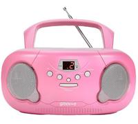 Original Boombox Portable CD / Lecteur Radio, Rose - GROOV-E