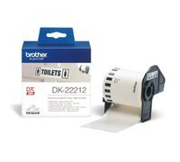 Brother DK-22212 - (62 mm) - Noir sur blanc - Étiquette
