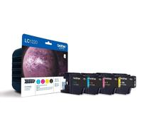 Original Brother LC1220 MultiPack SparPack ValuePack toutes couleurs 4 cartou...