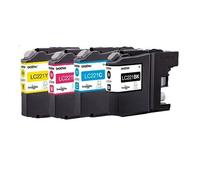 Original Brother LC221 MultiPack 4 cartouches BK C M Y o.V.