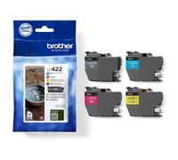 Pack Encres Brother LC422VAL cartouches d'origine - Noir & Couleurs - LC422VAL