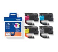 Brother LC-521VAL - 4 couleurs - Cartouche d'encre - Multipack