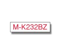 Brother M-K232 - (12 mm) - Rouge sur blanc - Ruban