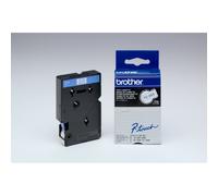 Brother Cassette à ruban originale pour étiqueteuse TC-203 – Bleu sur blanc – 12 mm