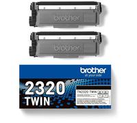 Brother - TN-2320TWIN - Pack de 2 toners noir, produit d'origine, 2 x 2 600 pages