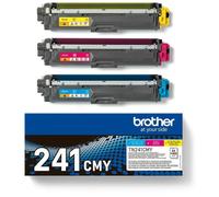 Brother tn241cmy - pack de 3 - jaune, cyan, magenta - original - carto