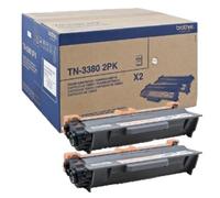 Brother Cartouche de toner TN-3380 TWIN – Pack de 2 Original Noir