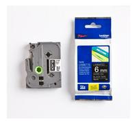 Original Brother TZE315 P-Touch Ruban blanc sur noir laminé 6mm x 8m
