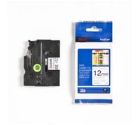 Brother TZEN231 Ruban non plastifié largeur 12 mm Noir sur Blanc