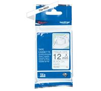 Ruban encreur textile non laminé Brother TZe, TZ TZe-R231 Couleur de ruban: blanc Couleur de police:noir 12 mm 4 m
