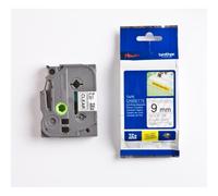 Brother TZE-S121 Ruban Laminé largeur 9 mm Noir sur Transparent 8m - TZES121