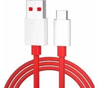 Original Câble Chargeur Data Cordon Fil d'Alimentation Rouge Charge Recharge Rapide 4A Max USB-A vers Type-C Pour OnePlus One Plus One+ Two 2 Three 3 3T 5 5T 6 6T 7T 8 8T 9 Pro N100 N10 Nord 2 5G