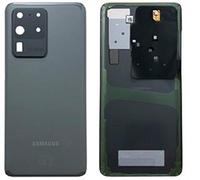 Original Cache Batterie, arrière, Cache Batterie, Cache arrière pour Samsung Galaxy S20 Ultra G988B Gris/Film adhésif