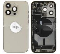 Original Cache Batterie et Vitre Arrière Grade A plus Chassis intermédiare Doré Pulled pour iPhone 14 Pro