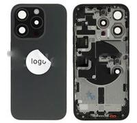 Original Cache Batterie et Vitre Arrière Noir Pulled pour iPhone 15 Pro Noir