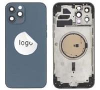 Original Cache Batterie Vitre Arrière Bleue pour iPhone 12 Pro Max (Pulled A)