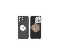 Original Cache Batterie Vitre Arrière Noire pour iPhone 15 Pro (Pulled B)
