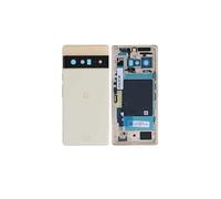 Original Cache Batterie Vitre Arrière PULLED Crème pour Pixel 6 Pro (Grade A)