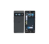 Original Cache Batterie Vitre Arrière PULLED Noir Carbone pour Pixel 6 Pro (Grade A)