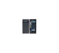 Original Cache Batterie Vitre Arrière PULLED Noir Carbone pour Pixel 6 Pro (Grade C)
