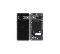 Original Cache Batterie Vitre Arrière PULLED Noir Volcanique pour Pixel 7 (Grade C)