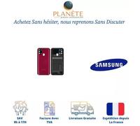 Cache batterie / vitre arrière - SAMSUNG - Galaxy M31 (M315) - Rouge - Original - Réf. GH82-22412B