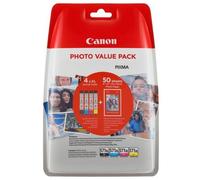 Canon Encre CLI-571XL BK/C/M/Y Photo Value Pack d'origine pack bundle noir, cyan, magenta, jaune 0332C006