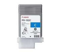 Canon Cartouche d'encre PFI-102C (0896B001) Encre pigment Cyan 130 ml authentique (TVA incluse)