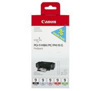 Canon Cartouche d'encre Multipack PGI-9 1033B013 – Cyan Magenta Rouge Vert Noir Mat – Originale