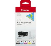 Canon LUCIA Ink Value Pack PGI-9 PBK Multipack - Gris, noir, jaune, cyan, magenta - original - réservoir d'encre - pour PIXMA Pro9500, Pro9500 Mark II G