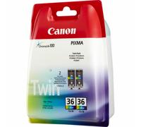 Canon Pack de 2 cartouches d'encre couleur CLI-36 C/M/Y