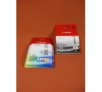 Original Canon CLI-8BK, C, M, Y OVP, Canon Cartouche D'Encre