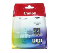 Original Canon Encre PGI-36 Couleur Pack Double pour Pixma IP 100 110 Tr 150