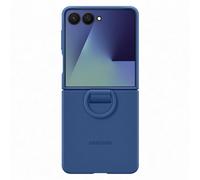 Original Coque en silicone Ring pour Samsung Galaxy Z Flip 7 - Blue