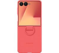 Original Coque en silicone Ring pour Samsung Galaxy Z Flip 7 - Red