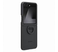 Original Coque en silicone Ring Samsung Galaxy Z Flip 6 / Flip 7 FE Black
