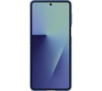 Samsung Galaxy Z Flip 7 en silicone avec anneau selfie Bleu nuit