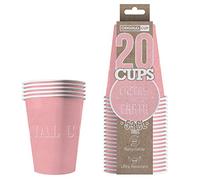 Original Cup - 20 x Gobelets Américains en Carton 53 Cl - Soirée Beer Pong - Rose Pastel