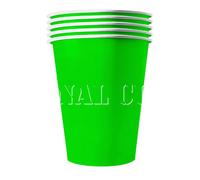 20 Gobelets Américains Carton Recyclable Verts 53 Cl Vert