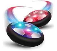 Original Cup AirFootball® | 2 Ballons de Foot Flottants Lumineux | Jouet Air Power Football pour Enfant Garcon Fille | Jeu Intérieur Extérieur 100% Fun | Balles LED Rechargeables en USB