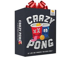 Original Cup Crazy Pong® | Pimente Ton Beer Pong | La Variante Action ou Vérité | 150 Gages | 2 Balles | Meilleure Idée Cadeau 2021 | Jeu à Boire | Beer Pong Kit | Apéro | Soirée | EVG | 100% Fun
